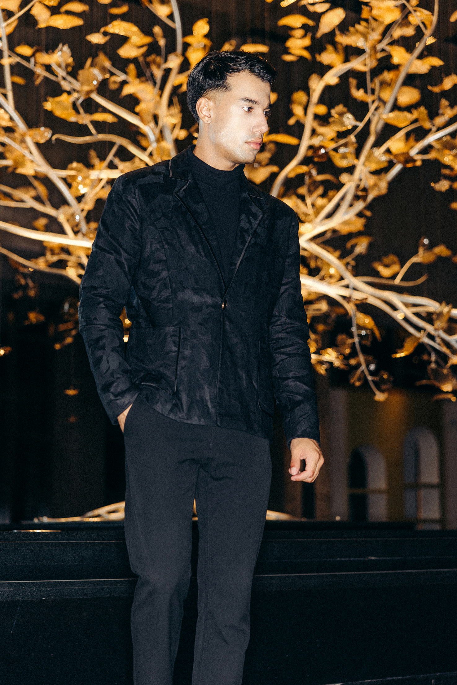 ross black dress pants Black Ross Blazer
