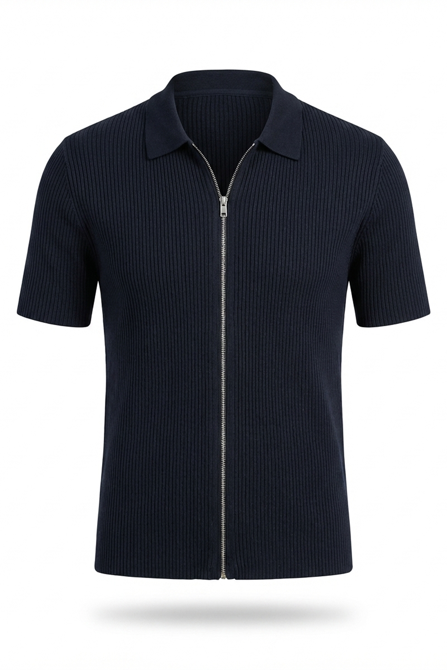 Nolan Knitted Full Zipper Shirt
