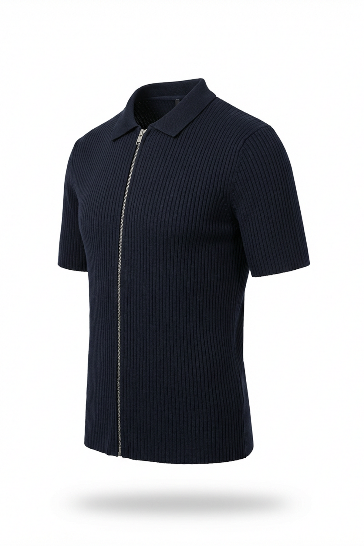 Nolan Knitted Full Zipper Shirt