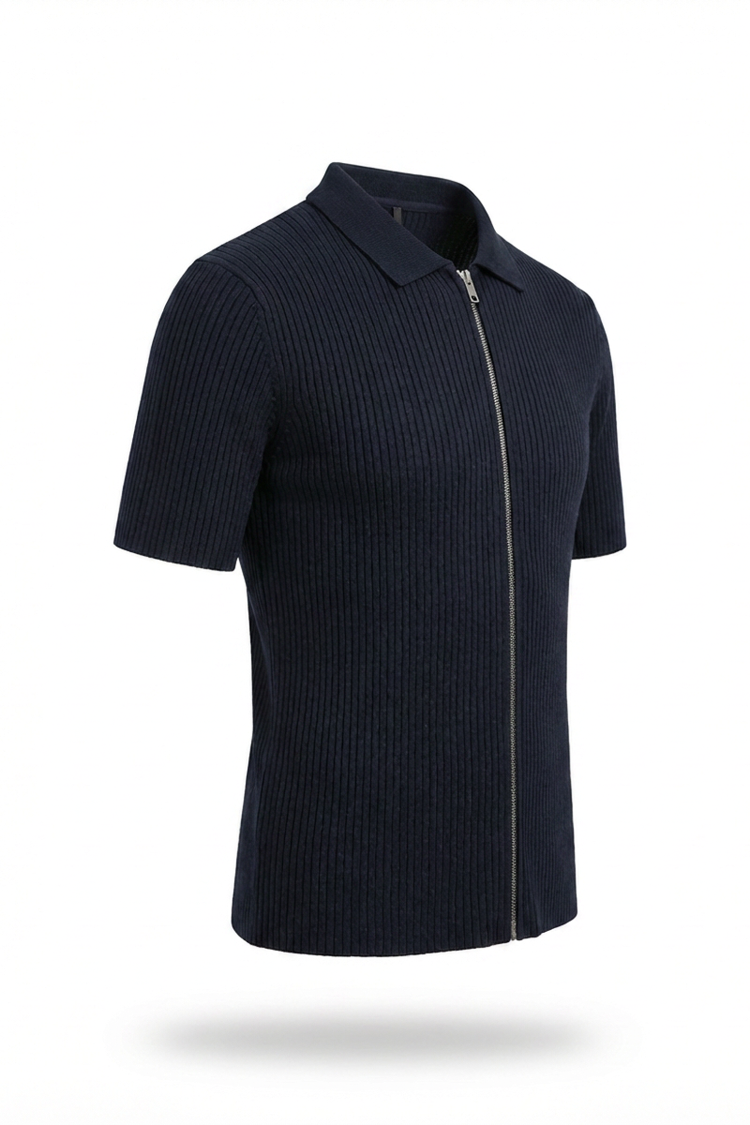 Nolan Knitted Full Zipper Shirt