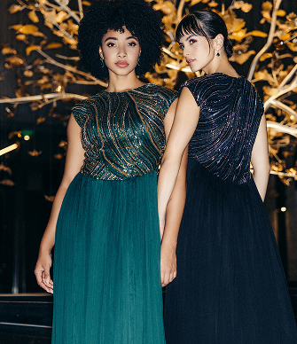 forest lily sequin dress Fairytale Forest Floral Sequin Lace Dress Green / L